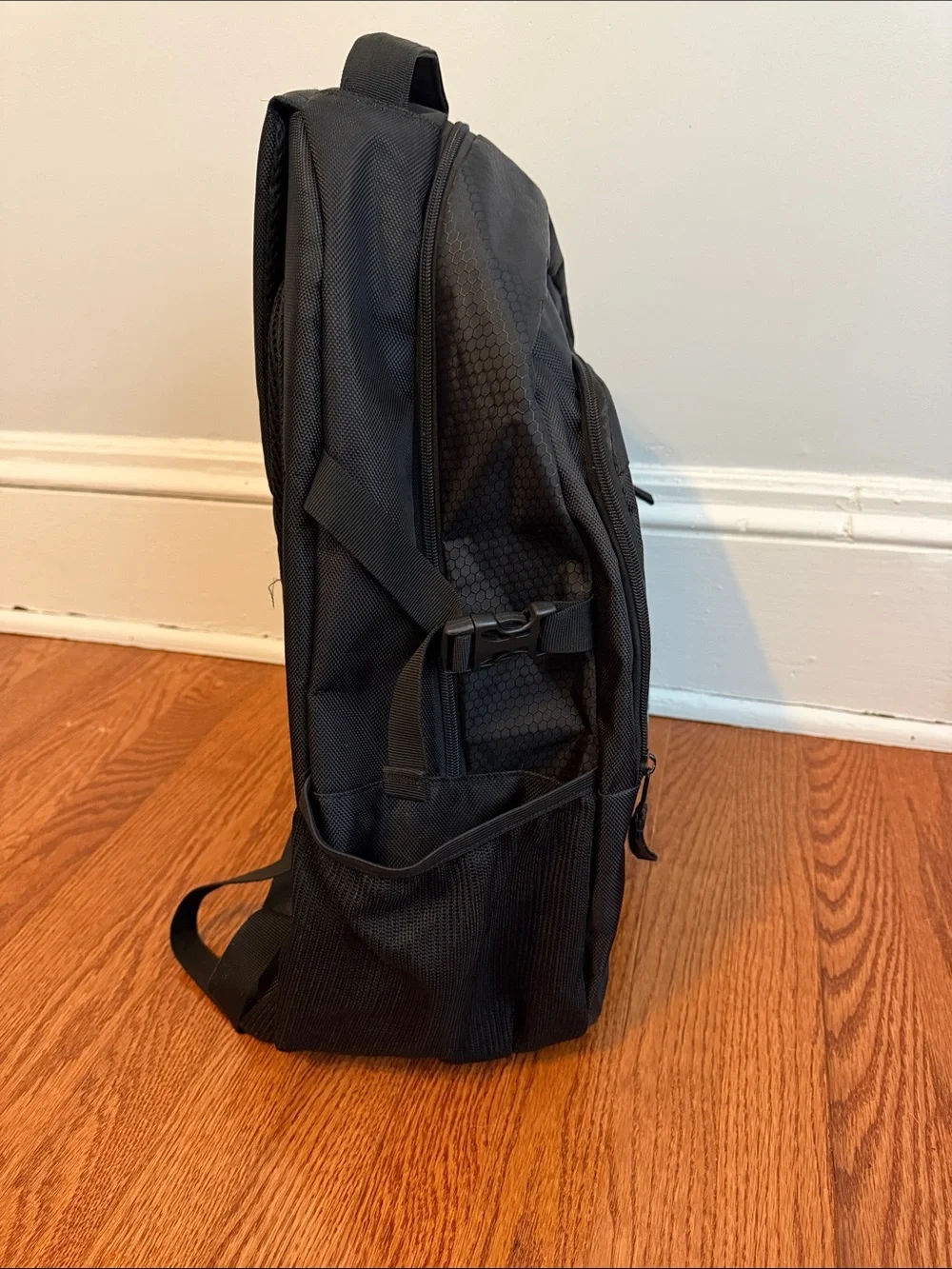 Club 75 Black Women's Backpack with Aqua Logo